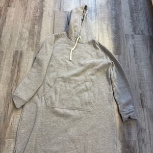 Lands’ End Gray Sweatshirt Dress Large